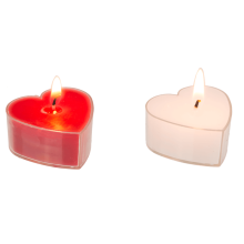 Pack 8 Velas Tealight Corazón
