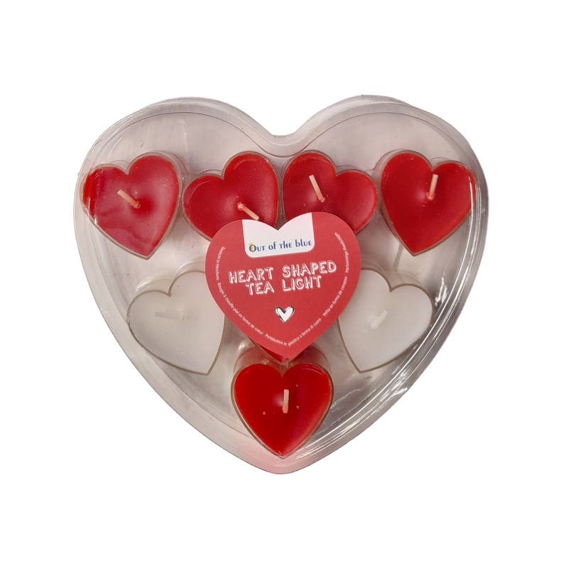 Pack 8 Velas Tealight Corazón