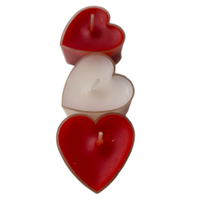 Pack 8 Velas Tealight Corazón