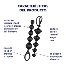 Pack Satisfyer Love Balls Silicone Black