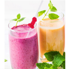 Pajita Pene Intercambiable Rojo